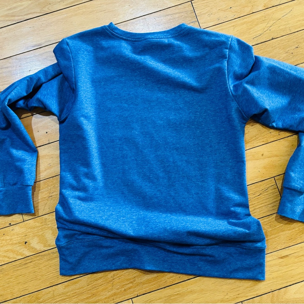 Blue Graphic Sweatshirt - Wine Theme - Picture 3 of 3